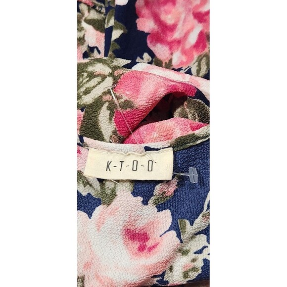 KTOO Women Maxi Dress Over Shorts Floral Size Large Lightweight Romper. New - Picture 10 of 12